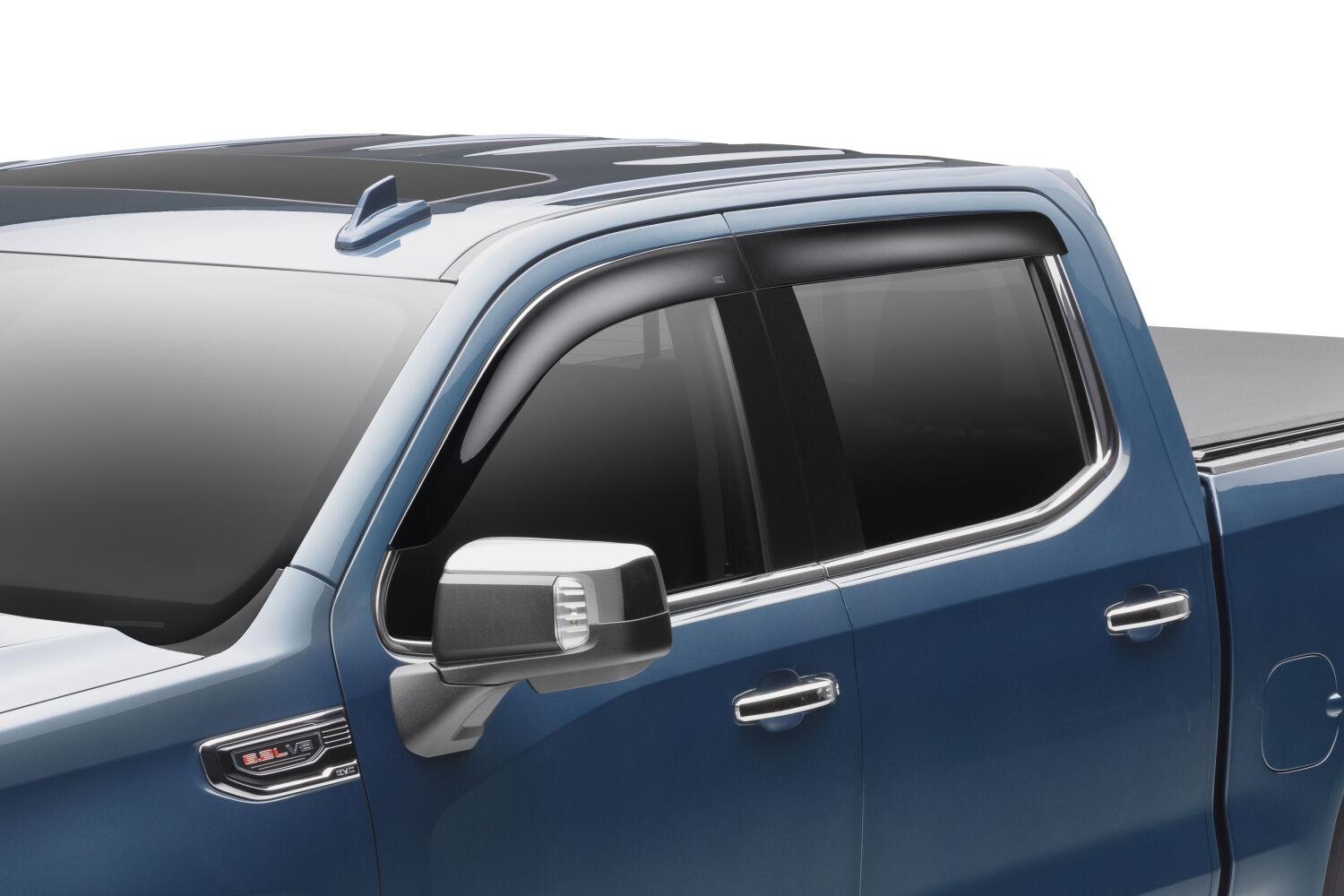 Husky Liners Low Profile Ventvisor Deflector; Smoke; Outside Mount; 4 Pc. (2019-2024 Chevrolet, GMC Fitment) - 2854075