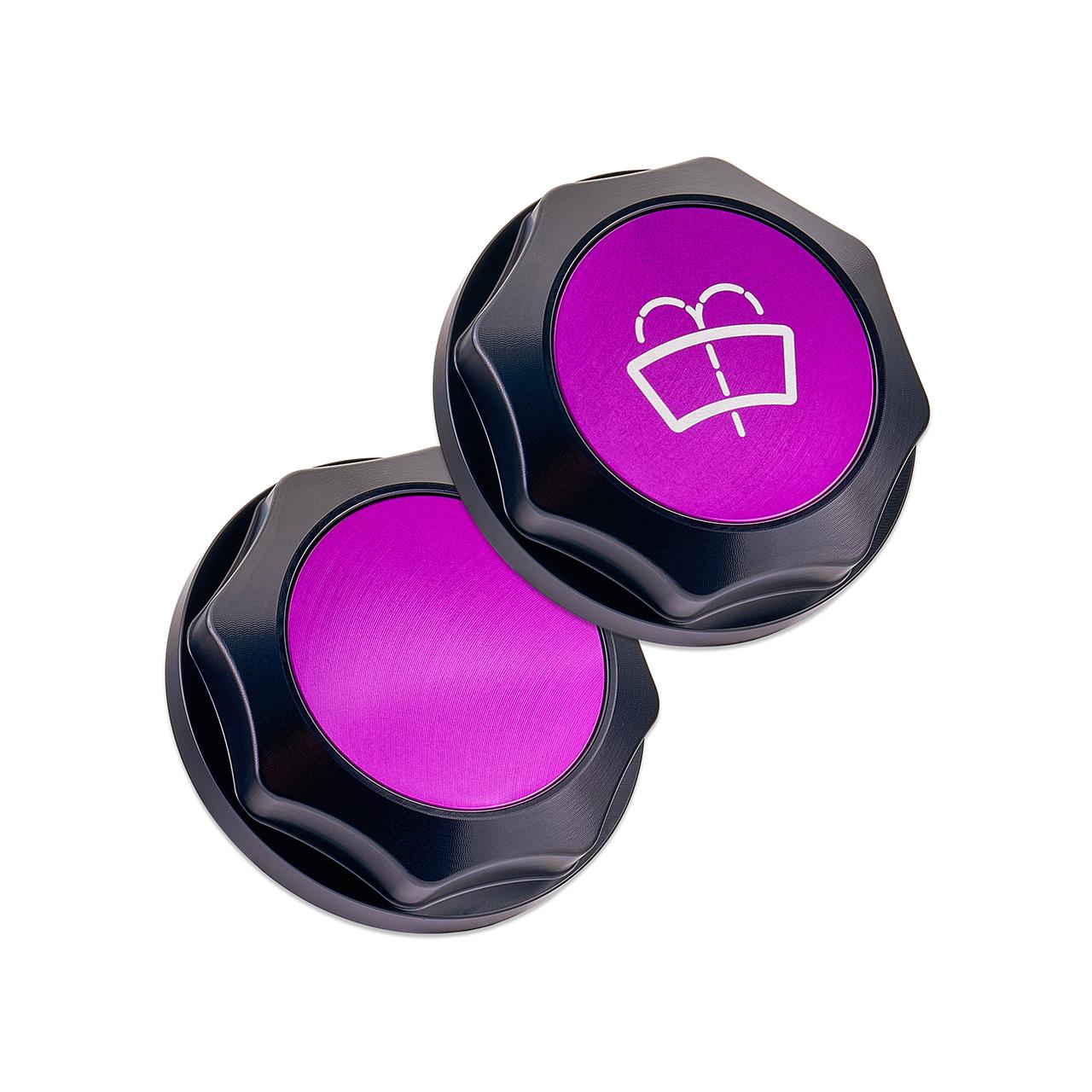 IAG Performance Washer Fluid Cap W/ Purple Accent 22-24 Wrx 13-24 Brz (2013-2024 Subaru BRZ, Subaru WRX) - IAG-ACC-5310BKPR