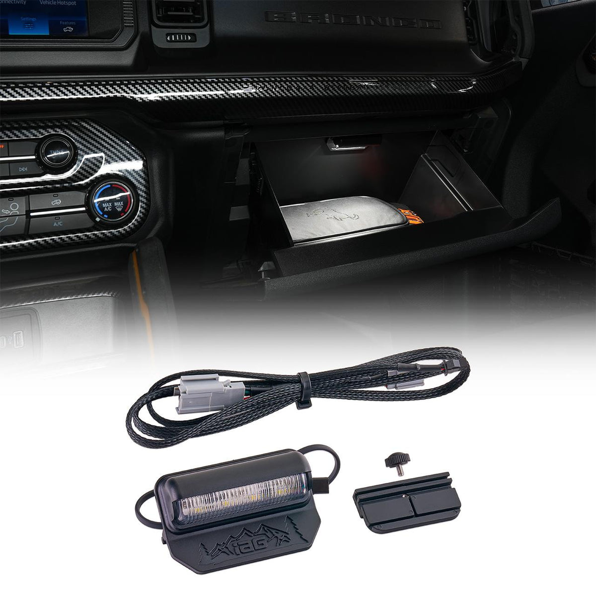 IAG Performance Iag Glove Box Light For Ford Bronco &Amp; Bronco Raptor (2021-2025 Ford Bronco) - IAG-ACC-F1103