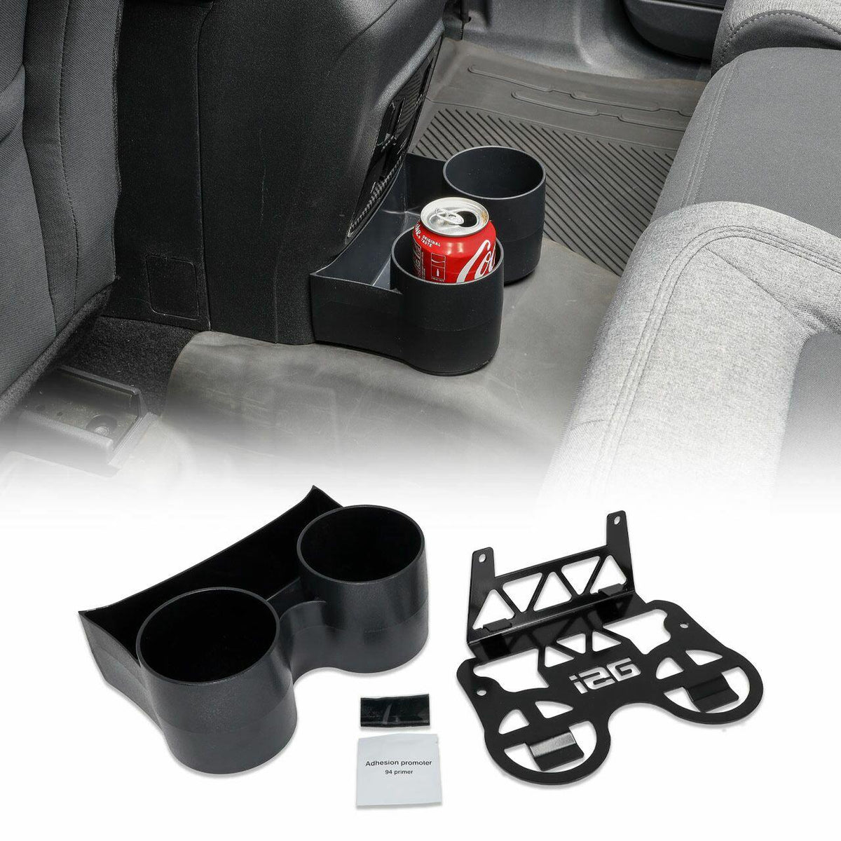 IAG Performance Removable Dual Rear Cup Holder (2021-2025 Ford Bronco) - IAG-ACC-F3067