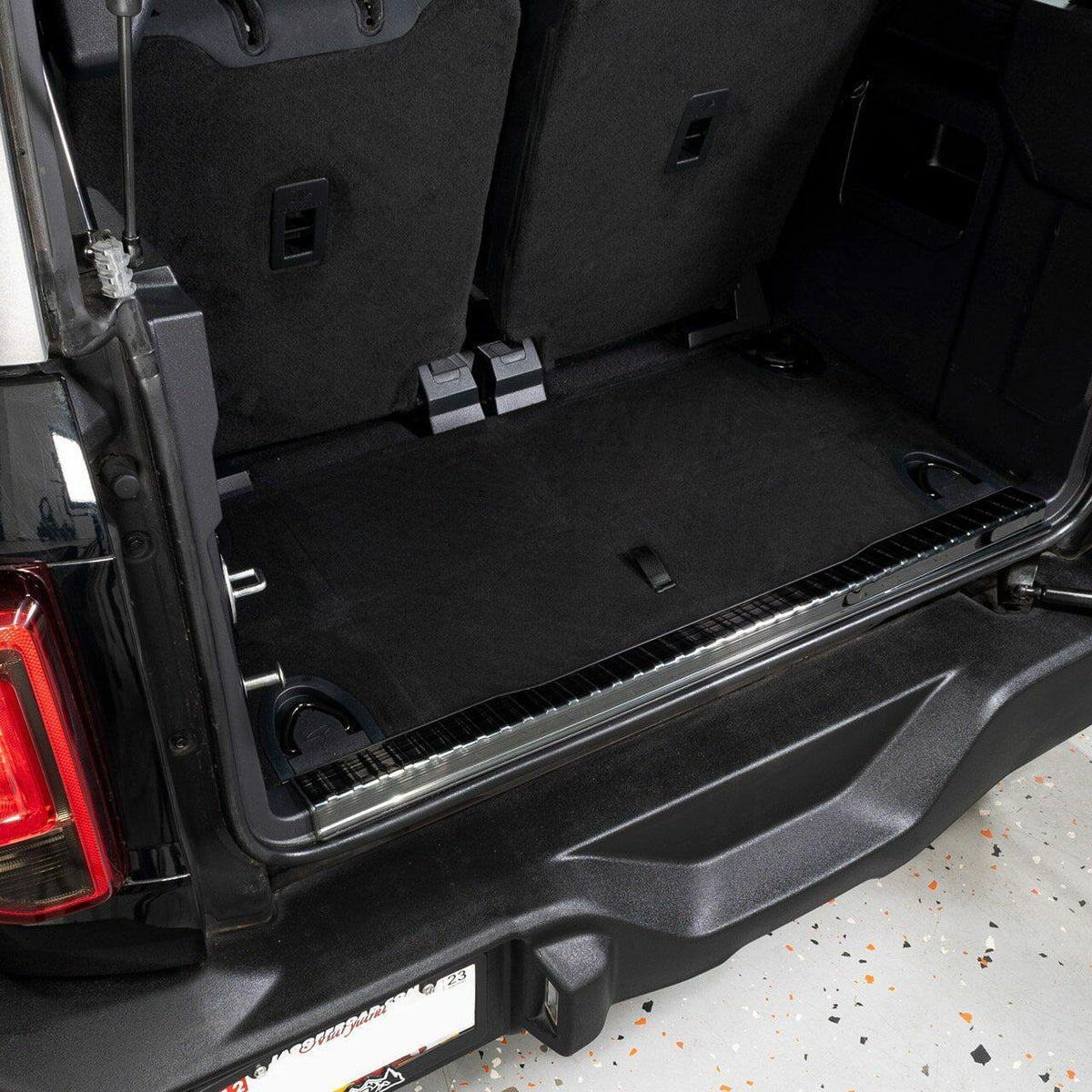 IAG Performance I-Line Stainless Tailgate Inner Protector Trim Black (2021-2025 Ford Bronco) - IAG-ACC-F3111