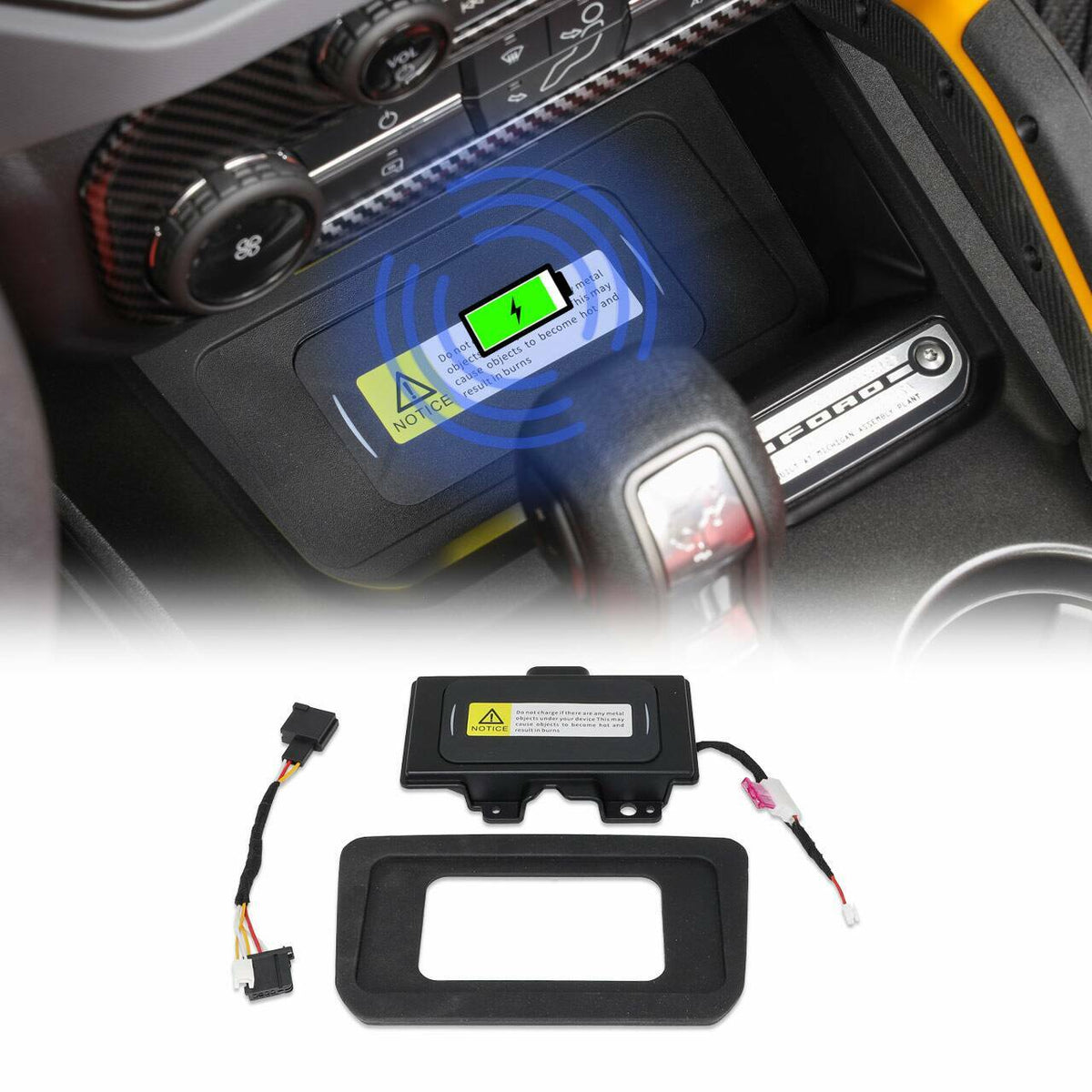 IAG Performance Iag I-Line Charging Pad For Front Center Console (2021-2025 Ford Bronco) - IAG-ACC-F3147