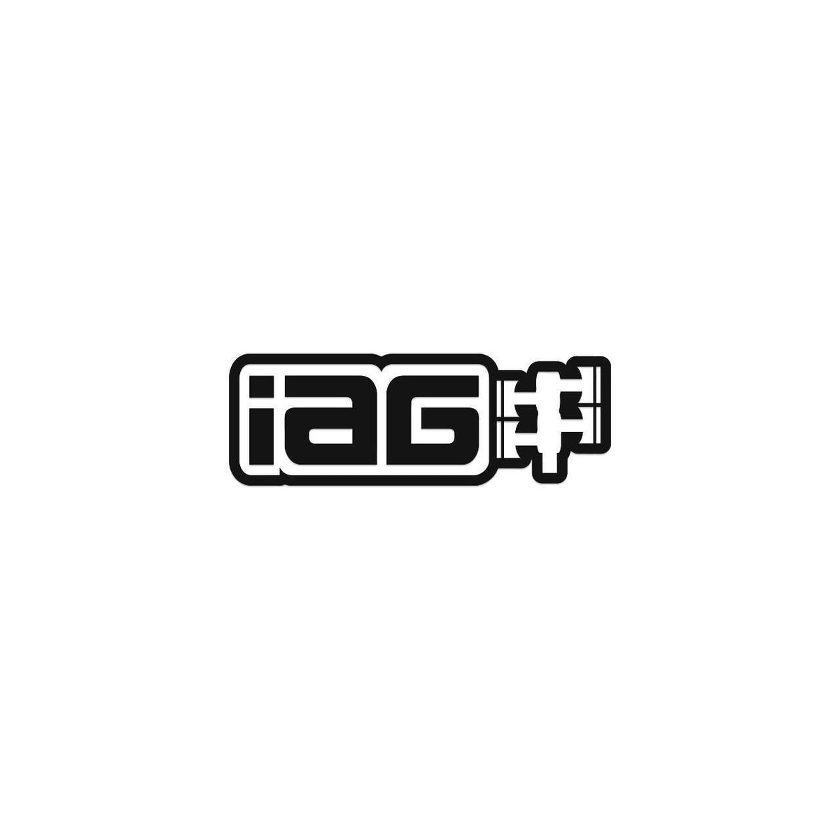 IAG Performance 6" Matte Black Die Cut Sticker - Sold Individually - IAG-AWS-1200MBK