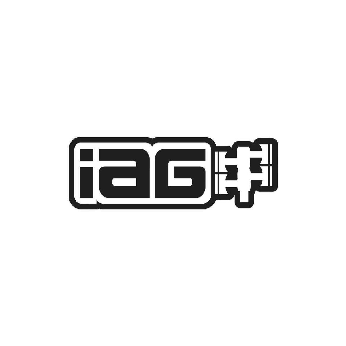 IAG Performance 12" Matte Black Die Cut Sticker - Sold Individually - IAG-AWS-1210MBK