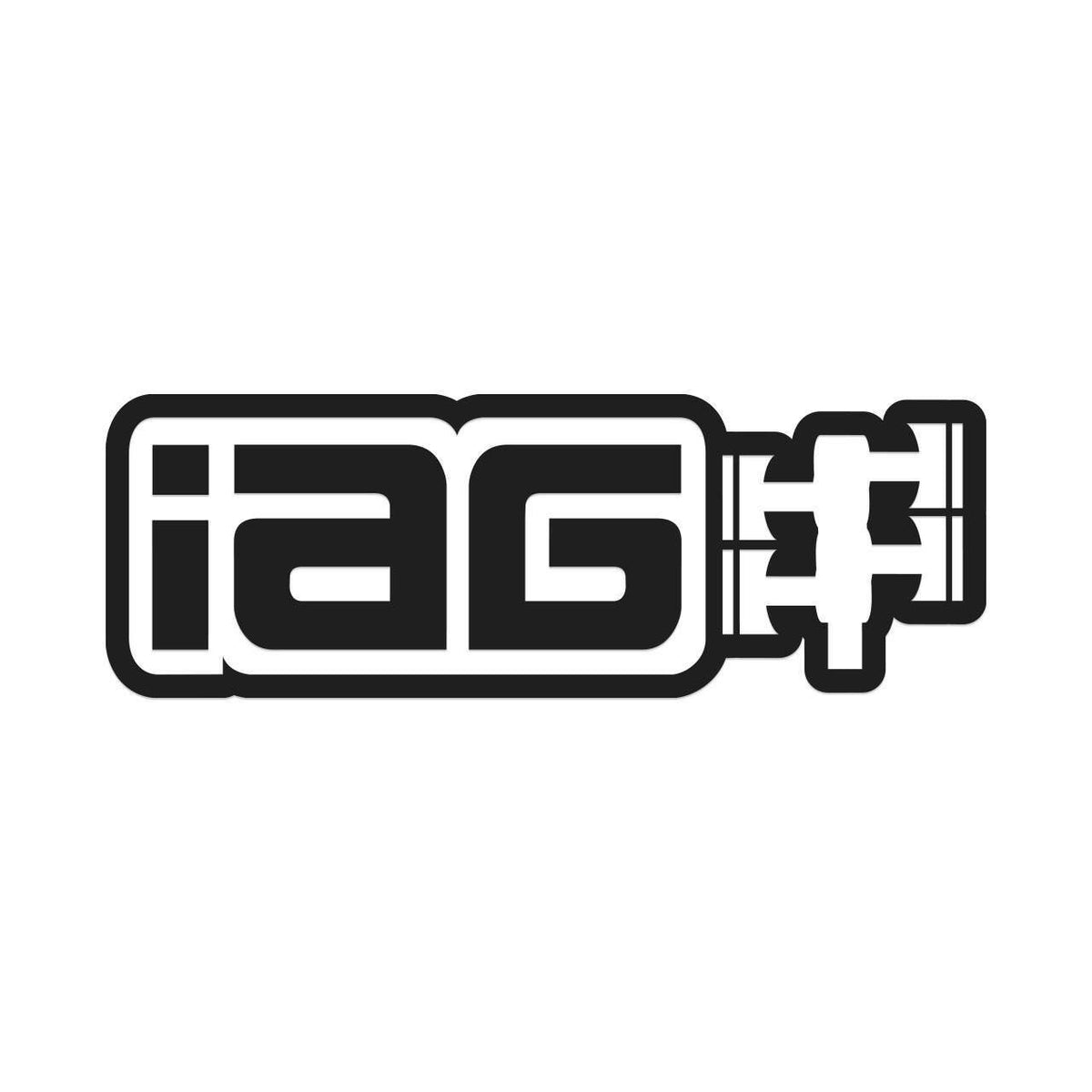 IAG Performance 20" Matte Black Die Cut Sticker - Sold Individually - IAG-AWS-1220MBK