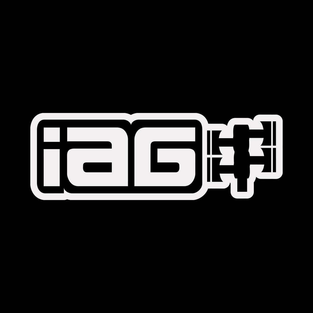 IAG Performance 20" Matte White Die Cut Sticker - Sold Individually - IAG-AWS-1220MWH