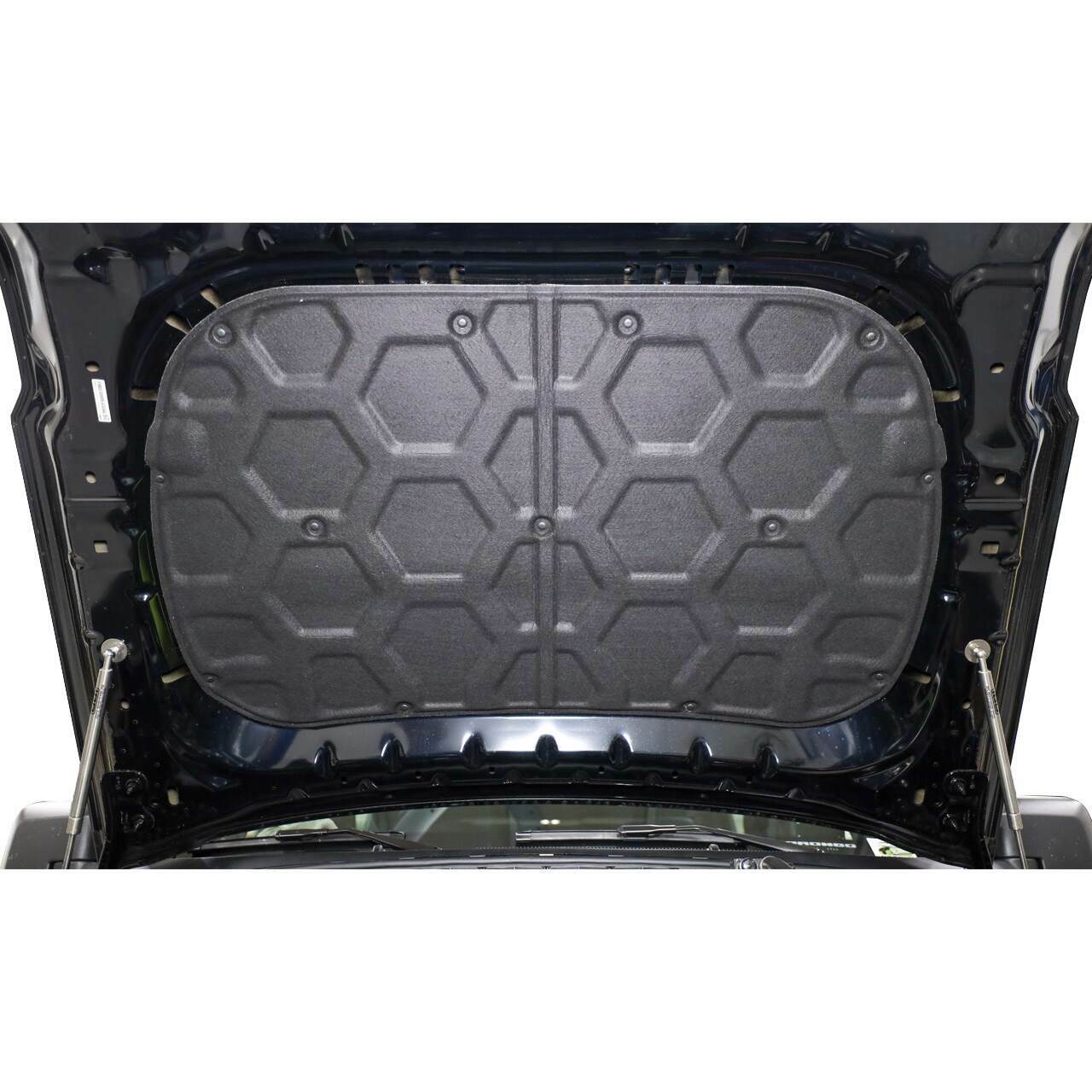 IAG Performance I-Line Hood Pad Isolator, Flocked - Black (2021-2025 Ford Bronco) - IAG-BDY-F3007