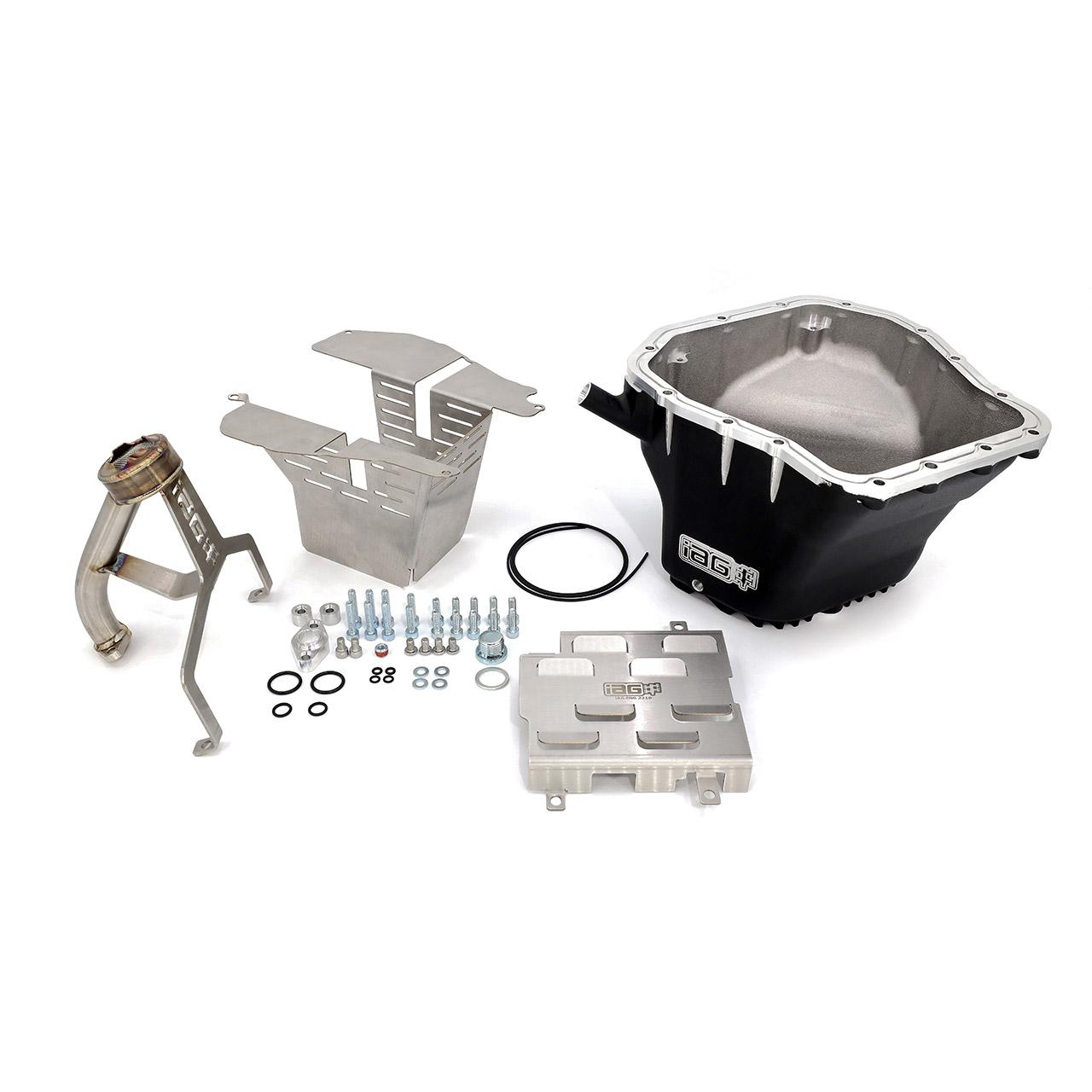 IAG Performance Ej Street Series Oil Pan Pkg (Black Pan / Pickup / Street Baffle / Windage Tray) (2002-2021 Subaru Impreza, Subaru WRX STI, Subaru Forester, Subaru Legacy) - IAG-ENG-2201BK