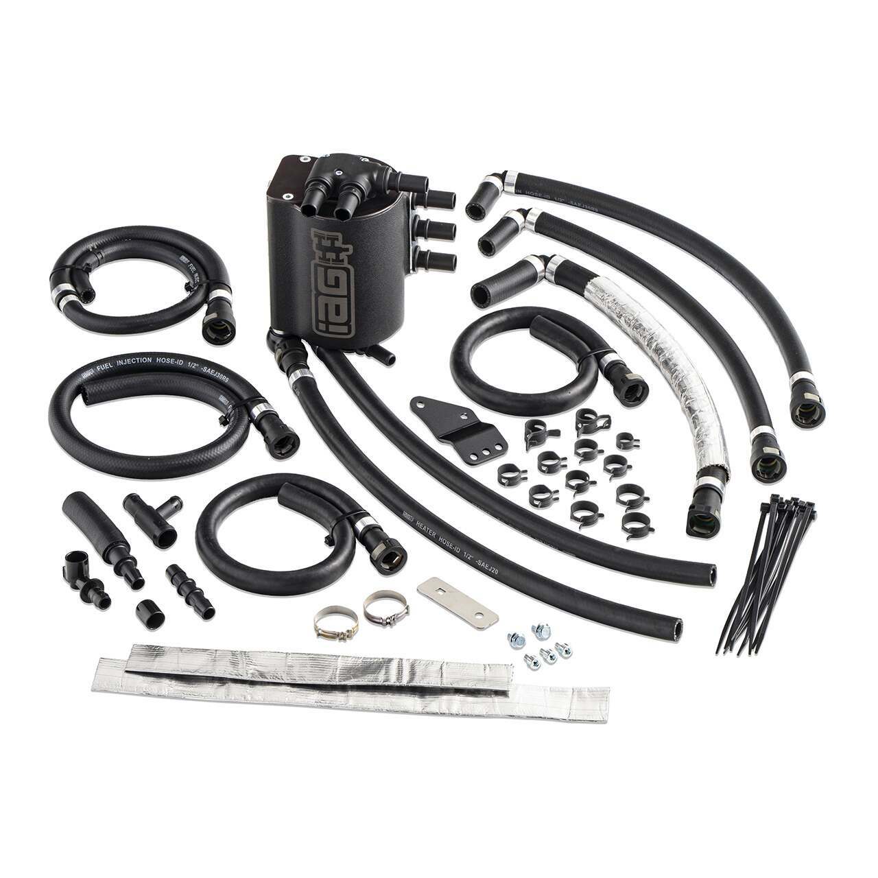 IAG Performance Air Oil Separator Aos - Black - IAG-ENG-7186BK