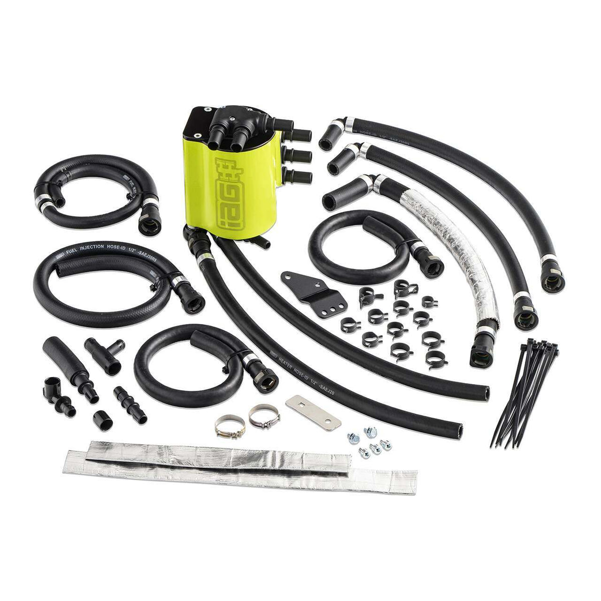 IAG Performance Air Oil Separator Aos - Neon Yellow - IAG-ENG-7186NY