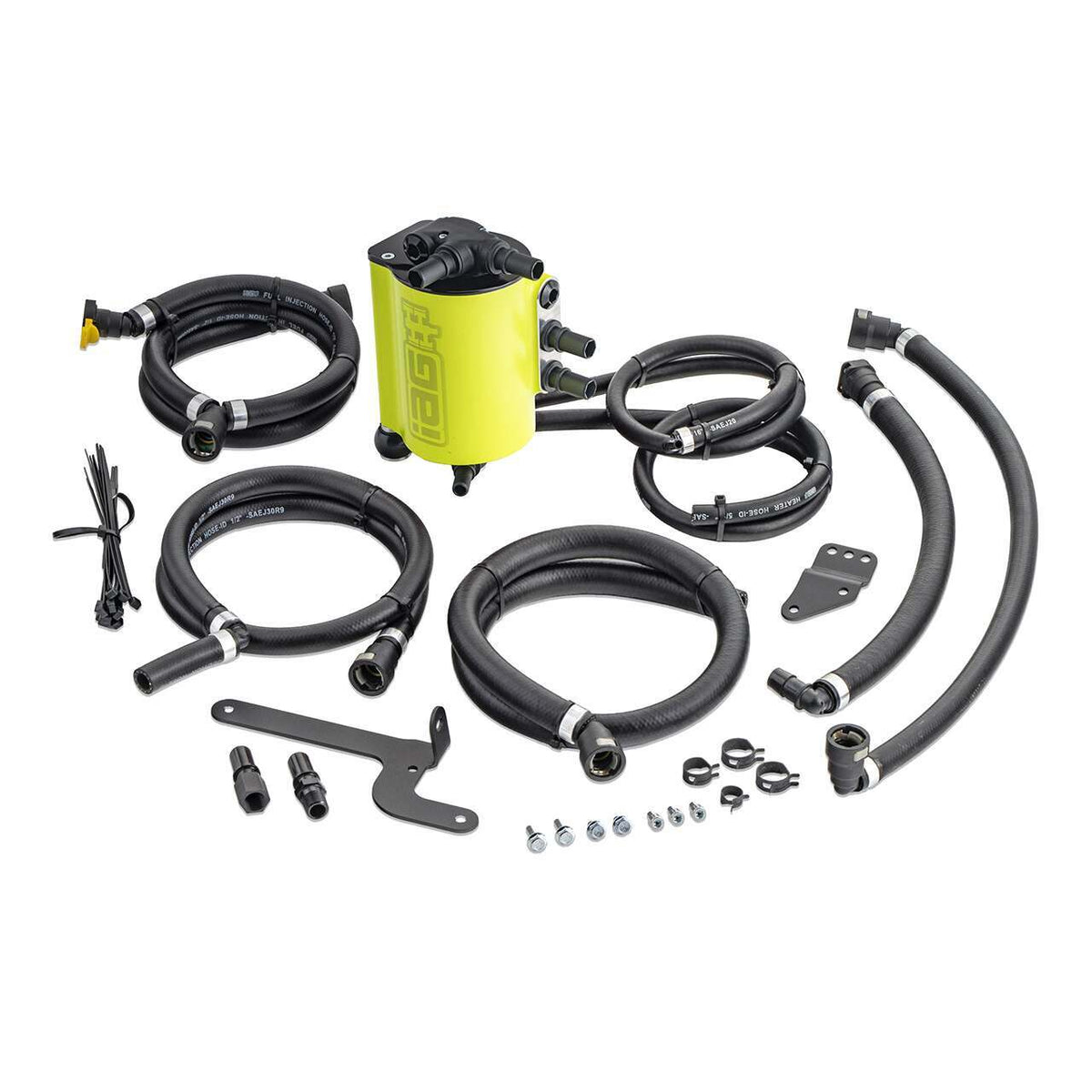 IAG Performance Air Oil Separator Aos - Neon Yellow - IAG-ENG-7187NY