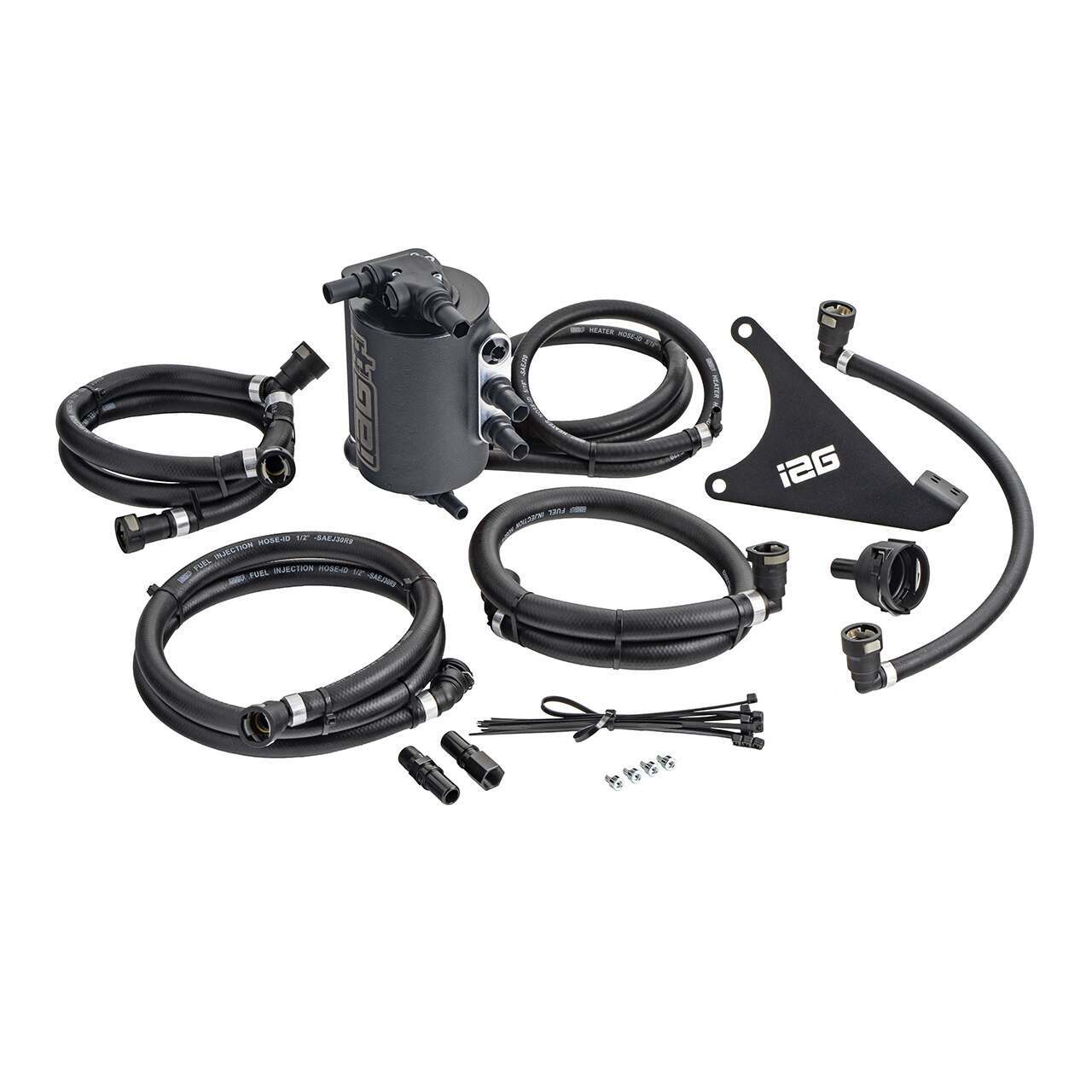 IAG Performance Air Oil Separator Aos - Black - IAG-ENG-7188BK