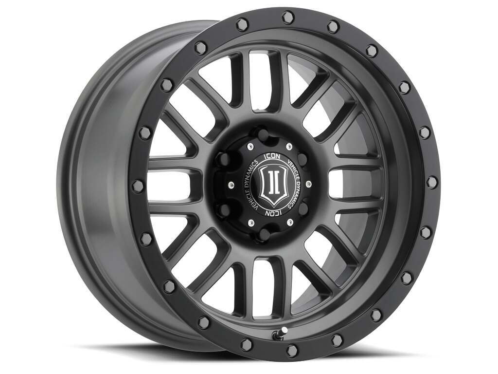 Icon ALLOYS ALPHA TITANIUM - 17 X 8.5 / 6 X 135 / 6MM / 5" BS (2004-2022 Expedition, F-150) - 1217856350TT