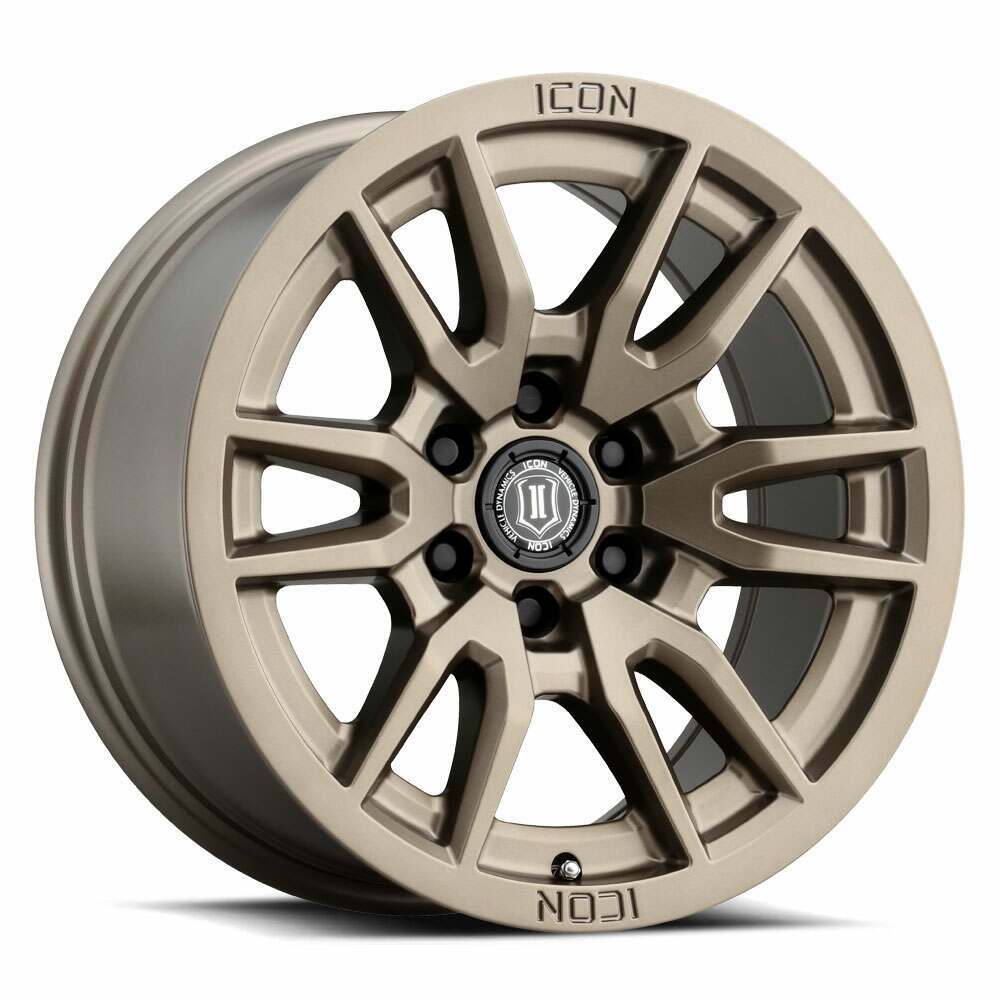 Icon ALLOYS VECTOR 6 BRONZE - 17 X 8.5 / 6 X 120 / 0MM / 4.75" BS (2015-2022 Colorado, Canyon) - 2417859447BR