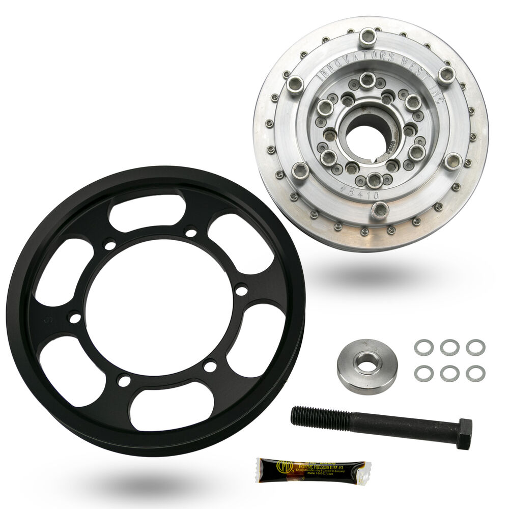 Metco ICPLT4-V4 Interchangeable Crank Pulley Kit, Innovators West Balancer & 8.60" Crankshaft Ring (Camaro ZL1 & Cadillac)