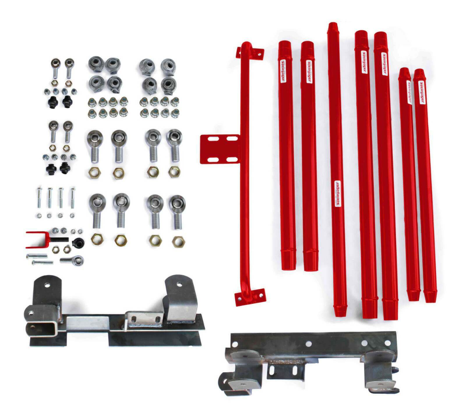 Steinjager Suspensions Wrangler TJ 1997-2006 Long Arm Travel Kit DOM Tubing, Automatic Transmission Red Baron - J0046028