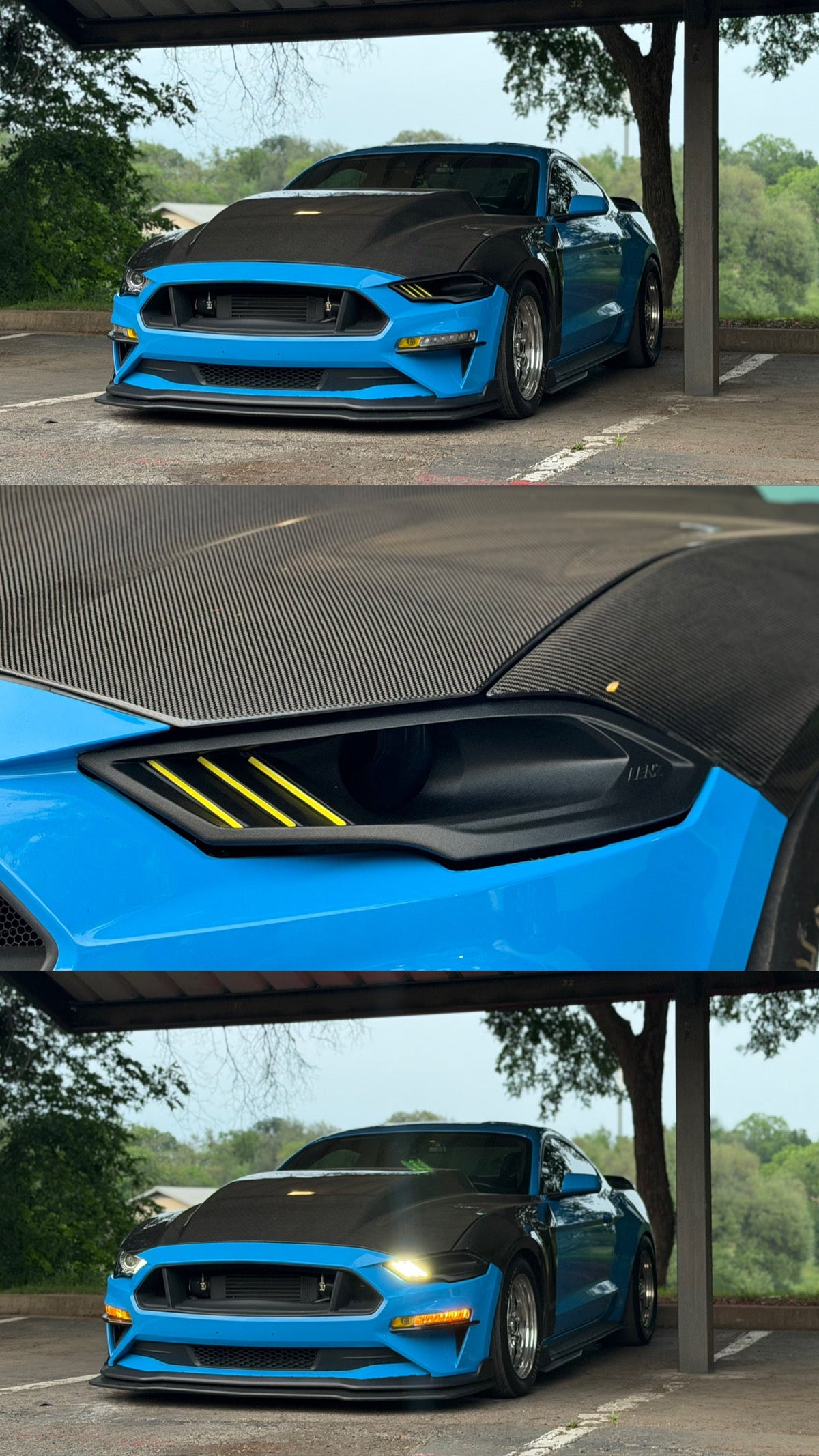 Lenz Composites V2 LED headlight intake duct