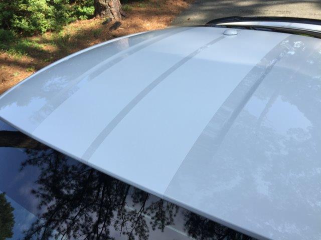 Anchor Room GT350 Precut 9" Racing Stripe Kit - With Satellite Antenna , Gloss Black(2016-2020 GT350) - 16FS_RSWSX-38