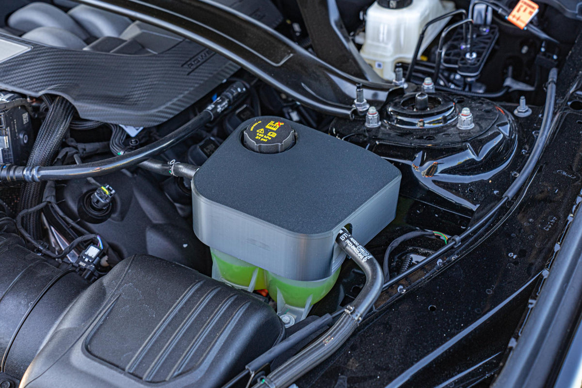 Anchor Room Coolant Tank Cover (2024-2026 Mustang) - 24FM_BC_CT