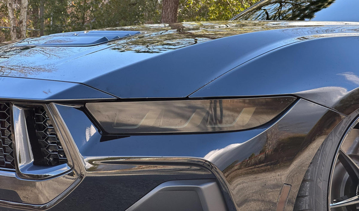 Anchor Room Headlight Lens Vinyl Tint - Standard Darker (20%) (2024-2026 Mustang) - 24FM_H