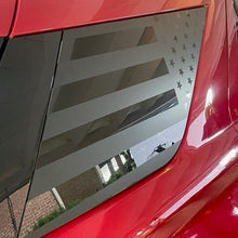 Anchor Room Quarter Window American Flag - Black Reflective (+$30.00) , Non-Distressed(2020-2023 Explorer) - 20FE_QWFND_BR