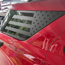 Anchor Room Quarter Window American Flag - Black Reflective (+$30.00) , Non-Distressed(2020-2023 Explorer) - 20FE_QWFND_BR
