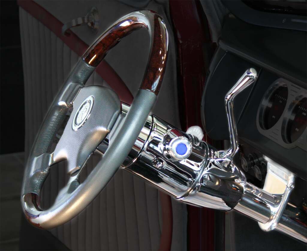 Flaming River Programmable Keyless Ignition Installed Custom Column Shift Column Pol SS - FR60006SS
