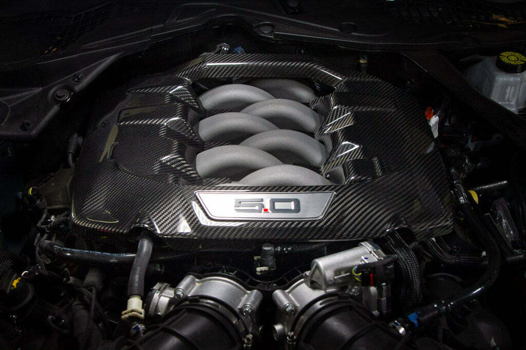 APR Performance Carbon Fiber Engine Cover (2024-2026 Mustang GT) - CBE-MUGENG24