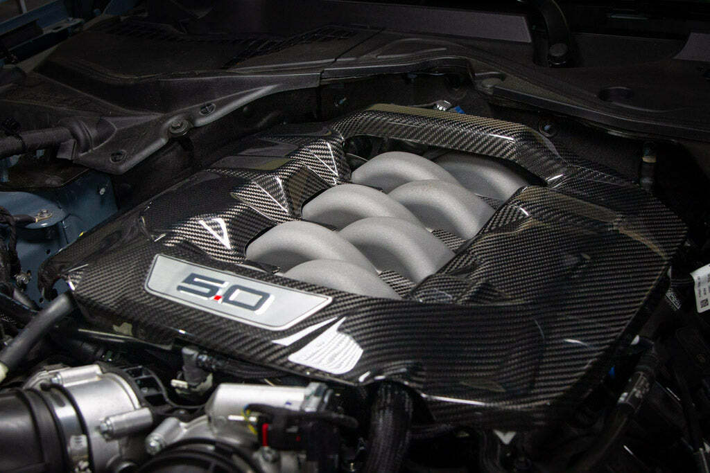 APR Performance Carbon Fiber Engine Cover (2024-2026 Mustang GT) - CBE-MUGENG24