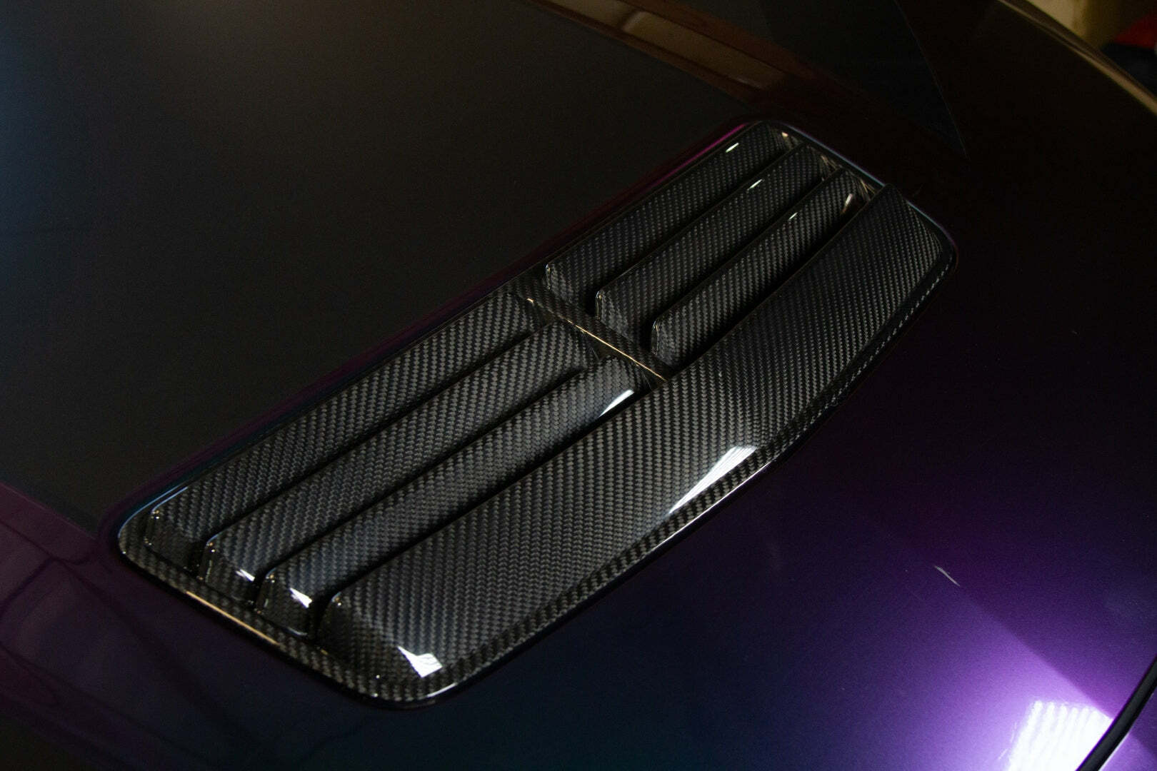 APR Performance Carbon Fiber Hood Vent (2024-2026 Mustang) - CF-202405
