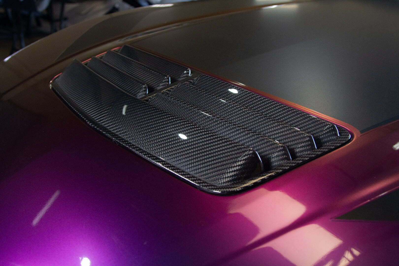 APR Performance Carbon Fiber Hood Vent (2024-2026 Mustang) - CF-202405