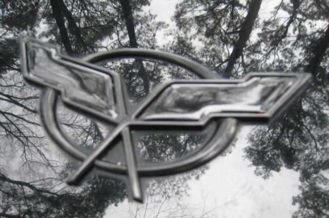 Anchor Room Emblem Black Out Decals - (1997-2004 Corvette) - 97CV_BBO