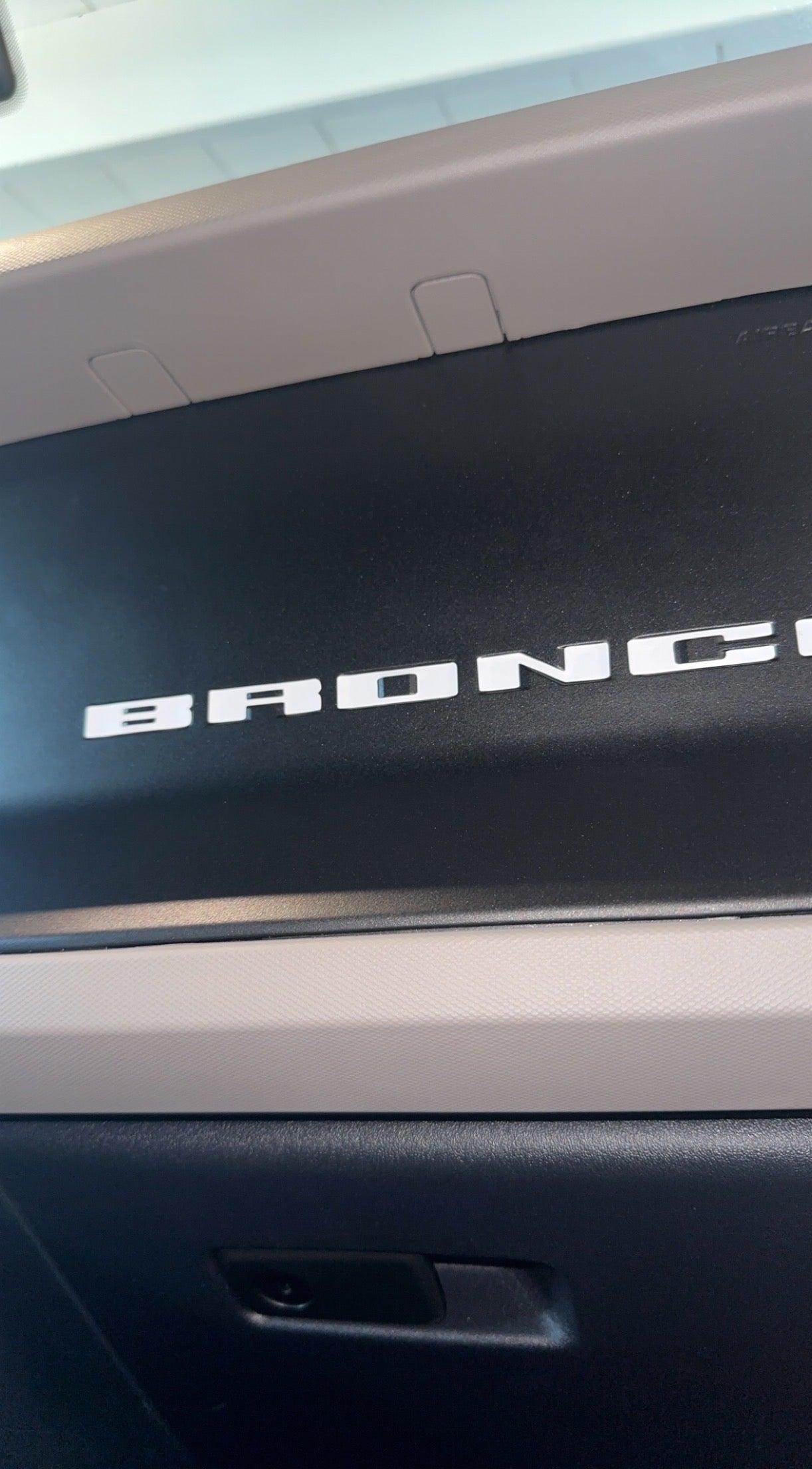 Anchor Room Dash Letters - Silver (2021-2025 Bronco) - 21FB_DL_S