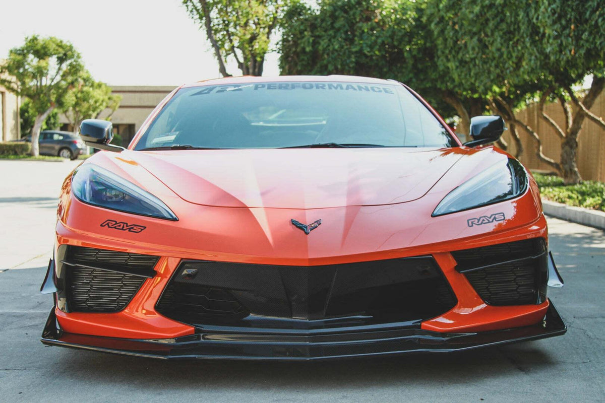 APR Carbon Fiber Front Bumper Center Bezel (2020-2021 Corvette C8) - CBX-C8CBEZEL