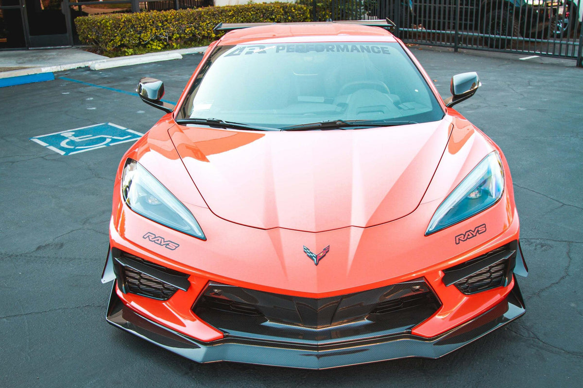 APR Carbon Fiber Front Bumper Center Bezel (2020-2021 Corvette C8) - CBX-C8SBEZEL