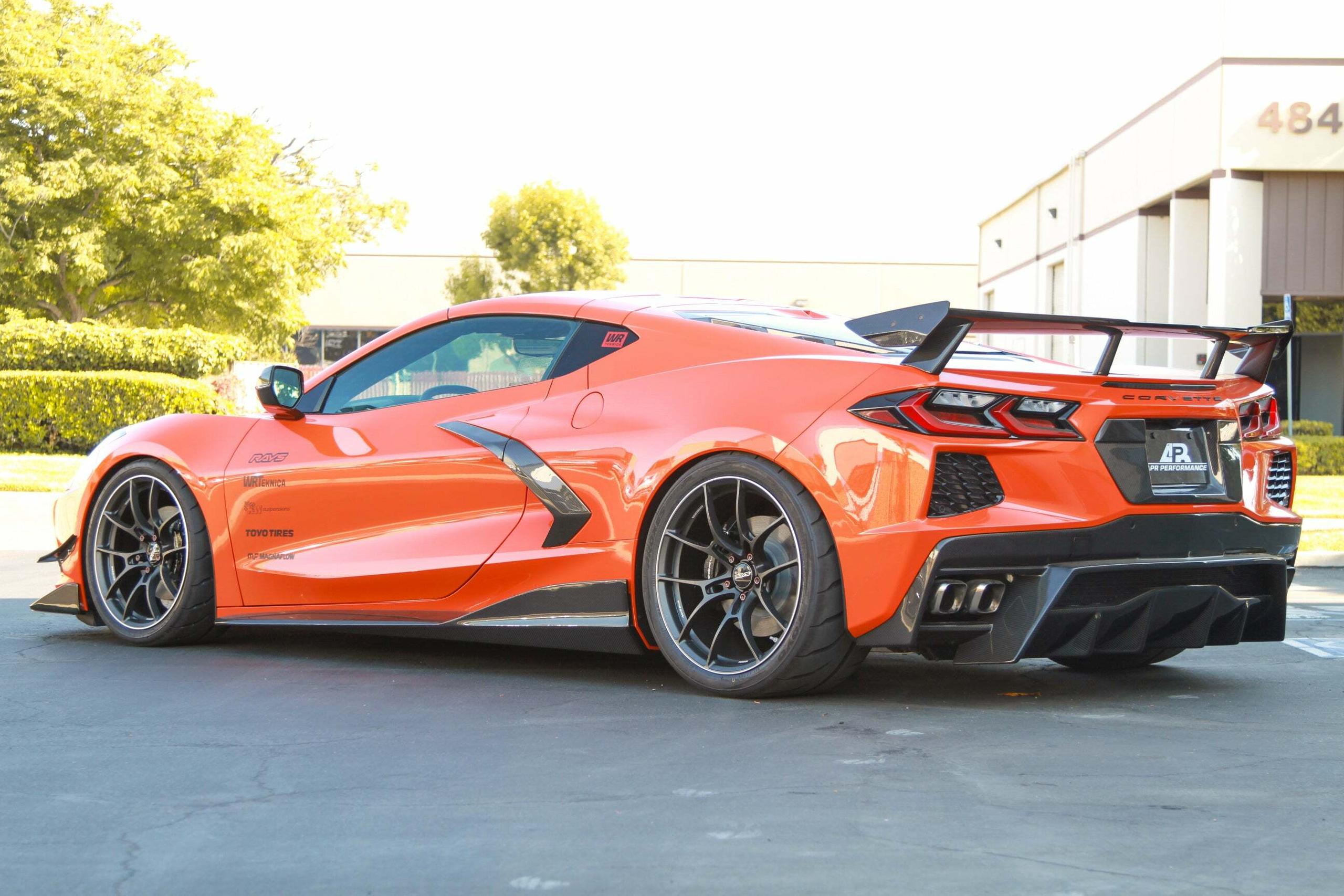 APR Carbon Fiber License Plate Backing (2020-2021 Corvette C8) - CBX-C8LIC