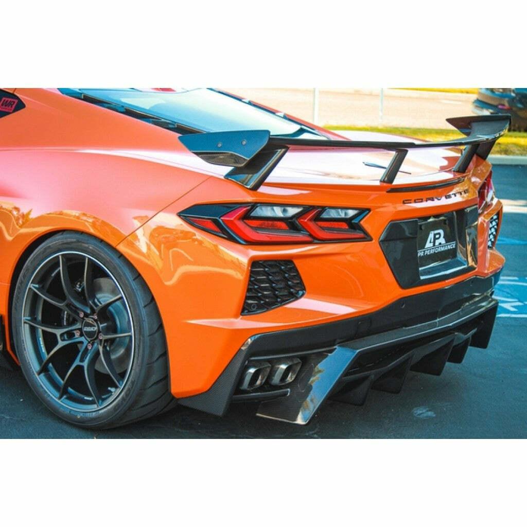 APR Carbon Fiber License Plate Backing (2020-2021 Corvette C8) - CBX-C8LIC