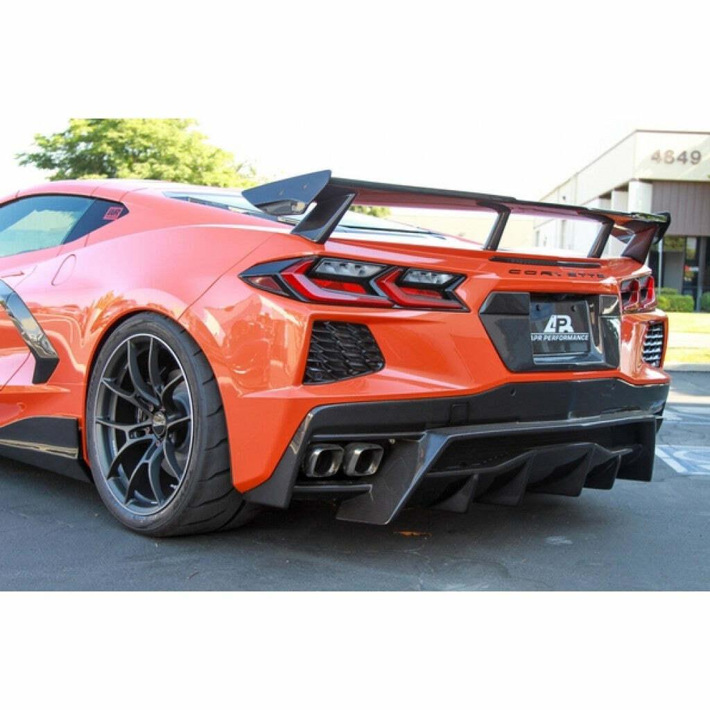 APR Carbon Fiber Rear High Wing (2020+ Corvette C8) - AS-106800