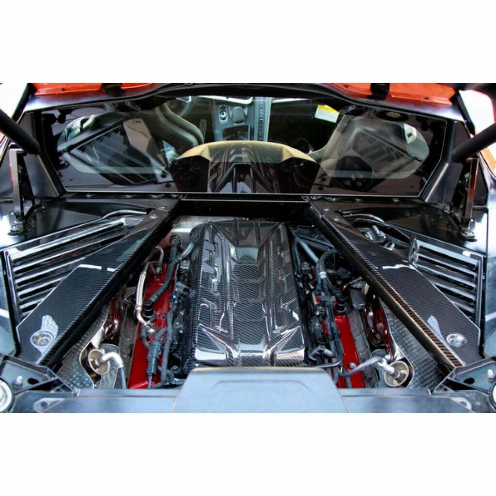 APR Performance Carbon Fiber Engine bay Apperance Package Corvette c8 (2020+ Corvette C8) - CBE-C8ENGPKG