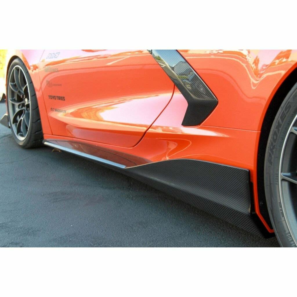 APR Performance Carbon Fiber Side Rocker Extensions C8 (2020+ Corvette C8) - FS-208005