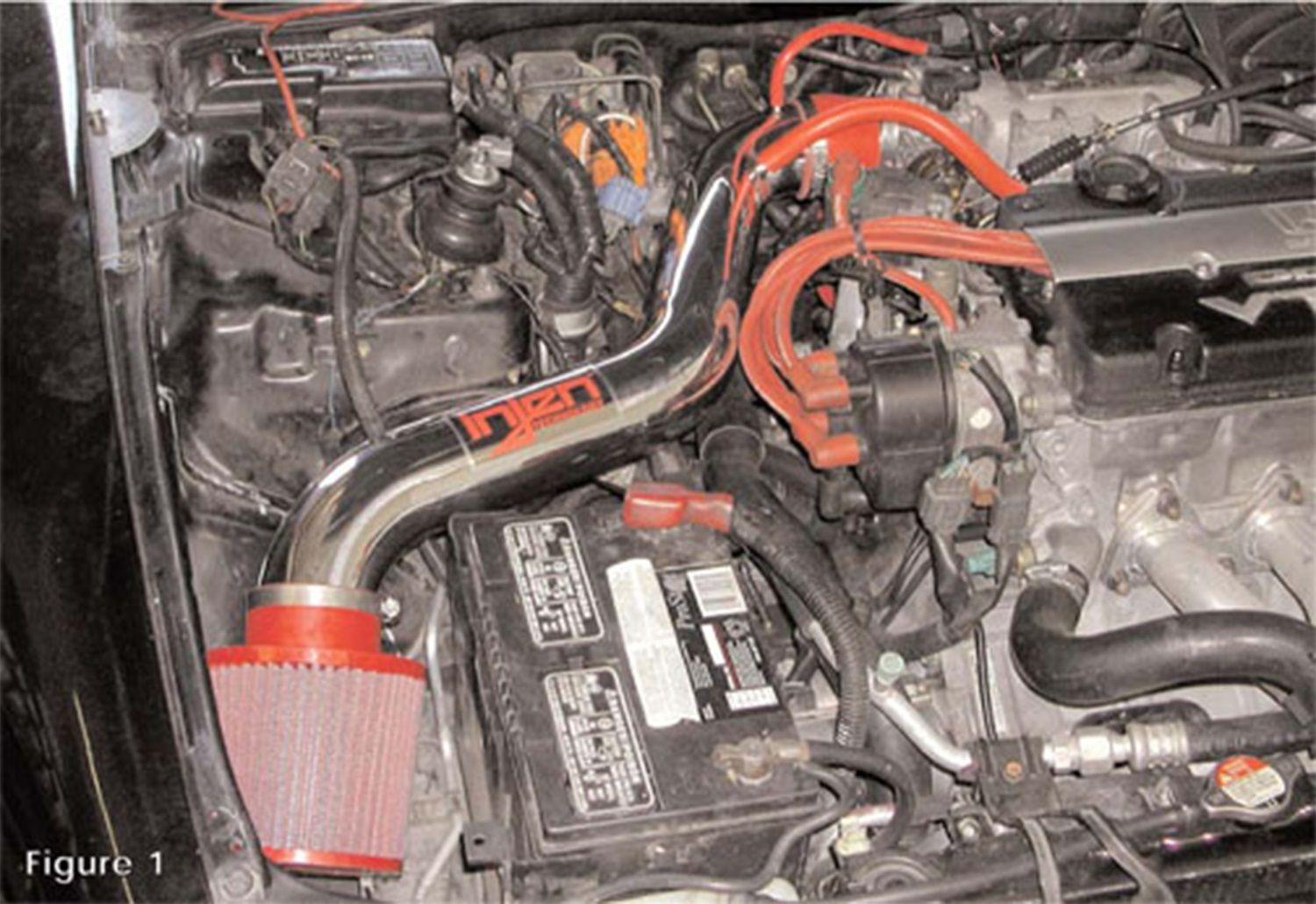 Injen IS short ram air intake system with SuperNano-Web Dry Air filter (1992-1996 Prelude, Prelude SI, Prelude SI VTEC 2.2L, 2.3L) - IS1700P