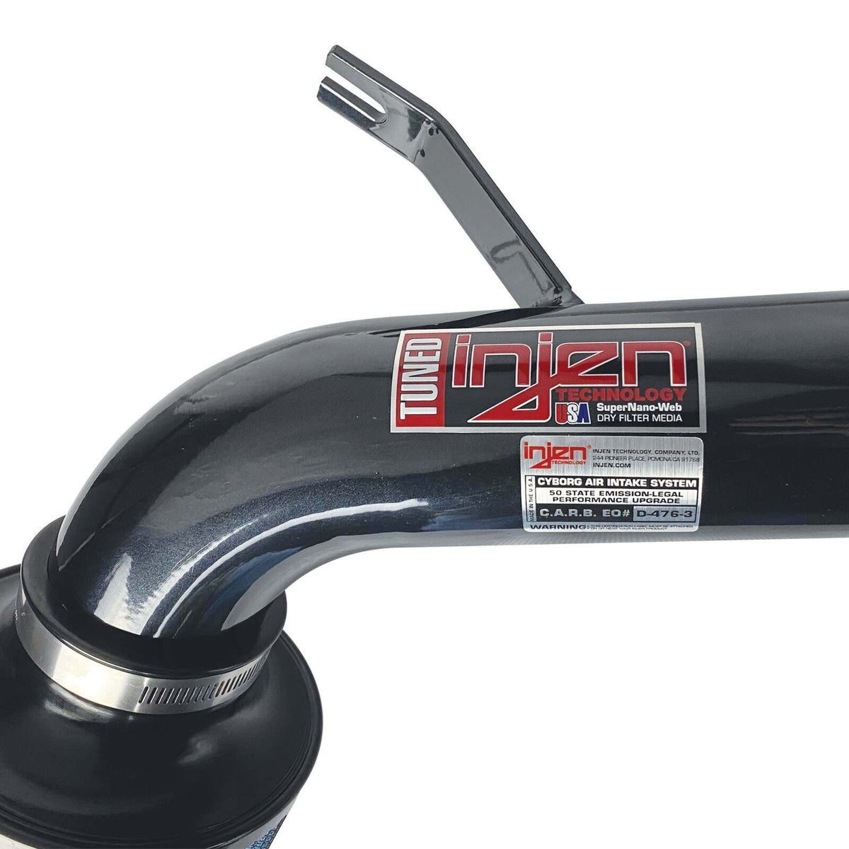 Injen IS short ram air intake system with SuperNano-Web Dry Air filter (1997-2001 Prelude 2.2L) - IS1720BLK