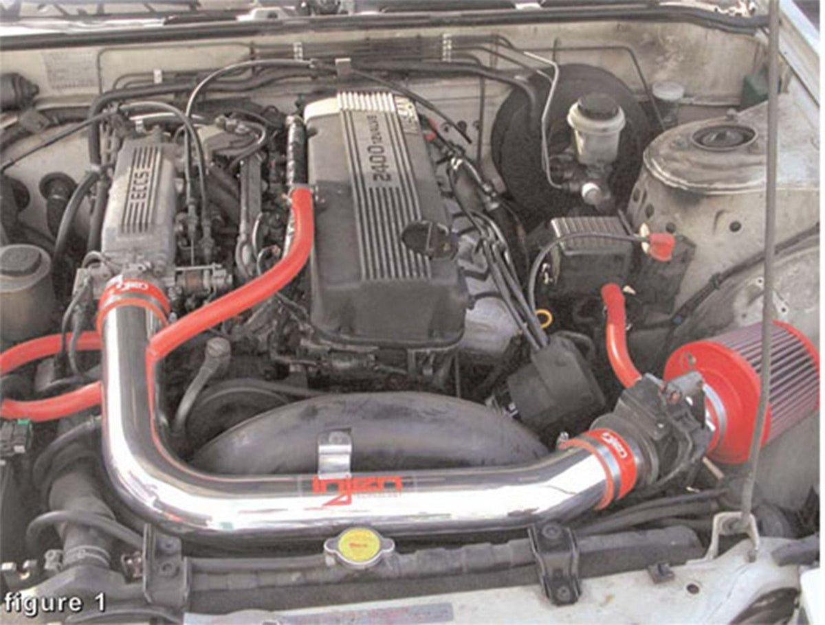 Injen IS short ram air intake system with SuperNano-Web Dry Air filter (1989-1990 240SX 2.4L) - IS1910P