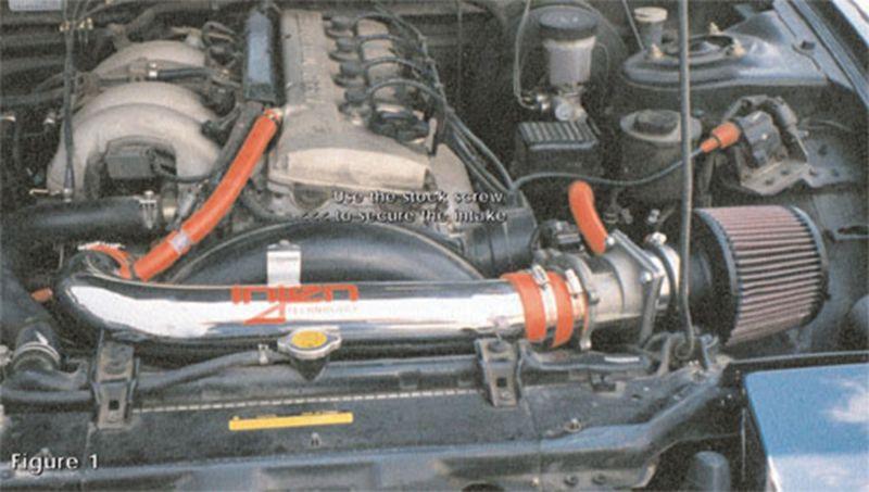 Injen IS short ram air intake system with SuperNano-Web Dry Air filter (1991-1994 240SX 2.4L) - IS1920P