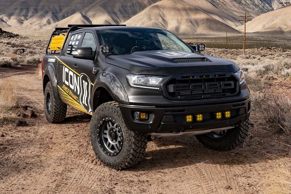 Icon 20-23 Ford Ranger 0-3.5" Stage 4 Suspension System W Tubular Uca Steel Knuckle - K93204TS