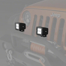Raxiom 3-Inch Square 4-Led Off Road Light; Flood Beam - J106731