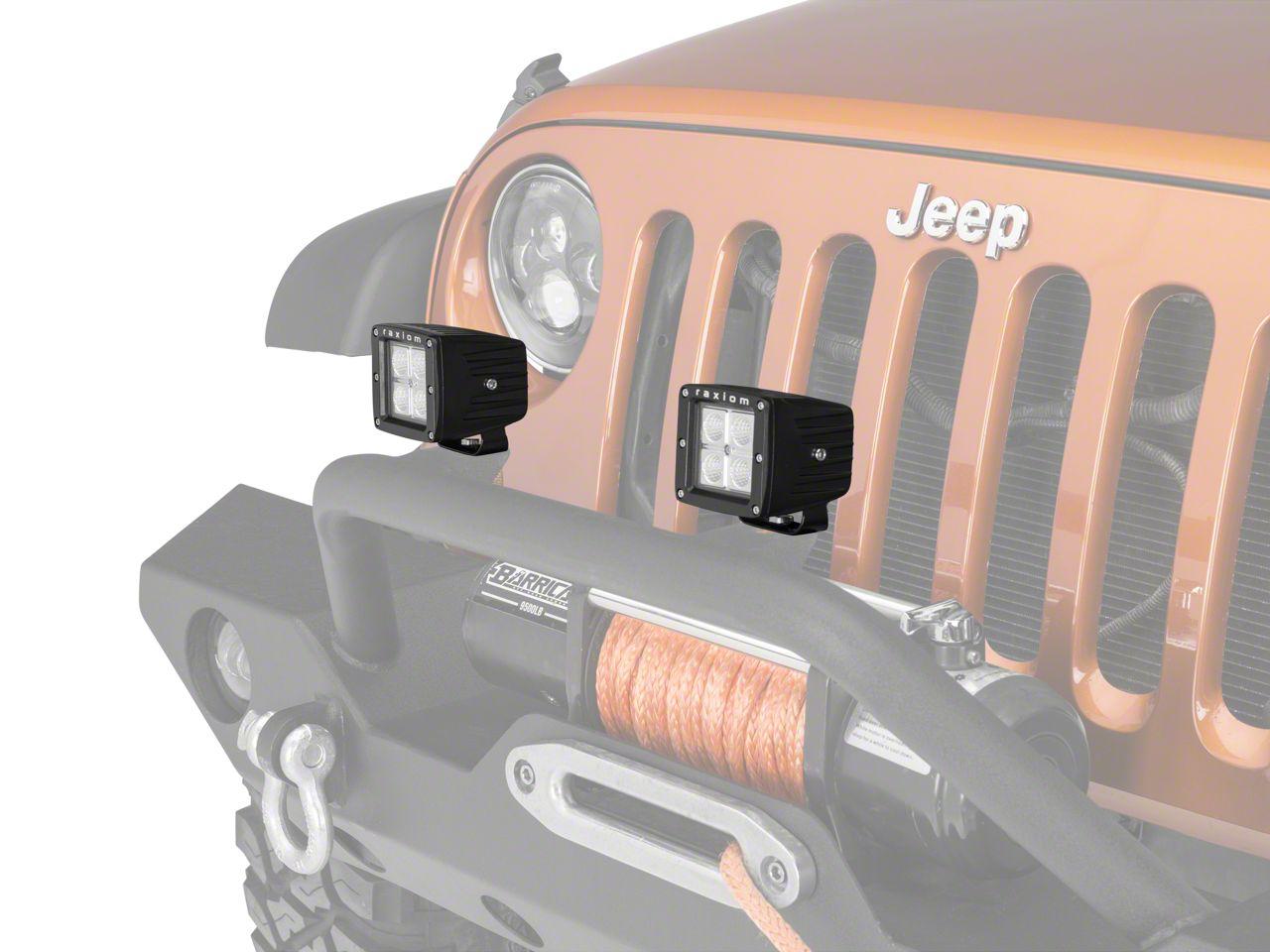 Raxiom 3-Inch Square 4-Led Off Road Light; Flood Beam - J106731