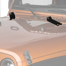 Raxiom 20-Inch Light Bar Hood Mounting Brackets (2007-2018 Wrangler, Wrangler JK) - J106742