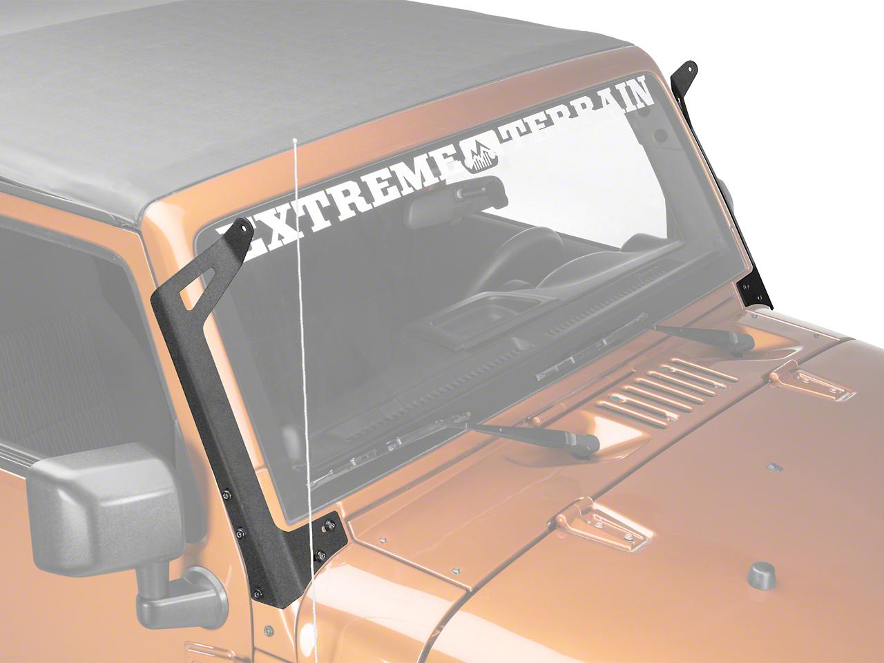 Raxiom 50-Inch Led Light Bar Windshield Mount (2007-2018 Wrangler, Wrangler JK) - J106743