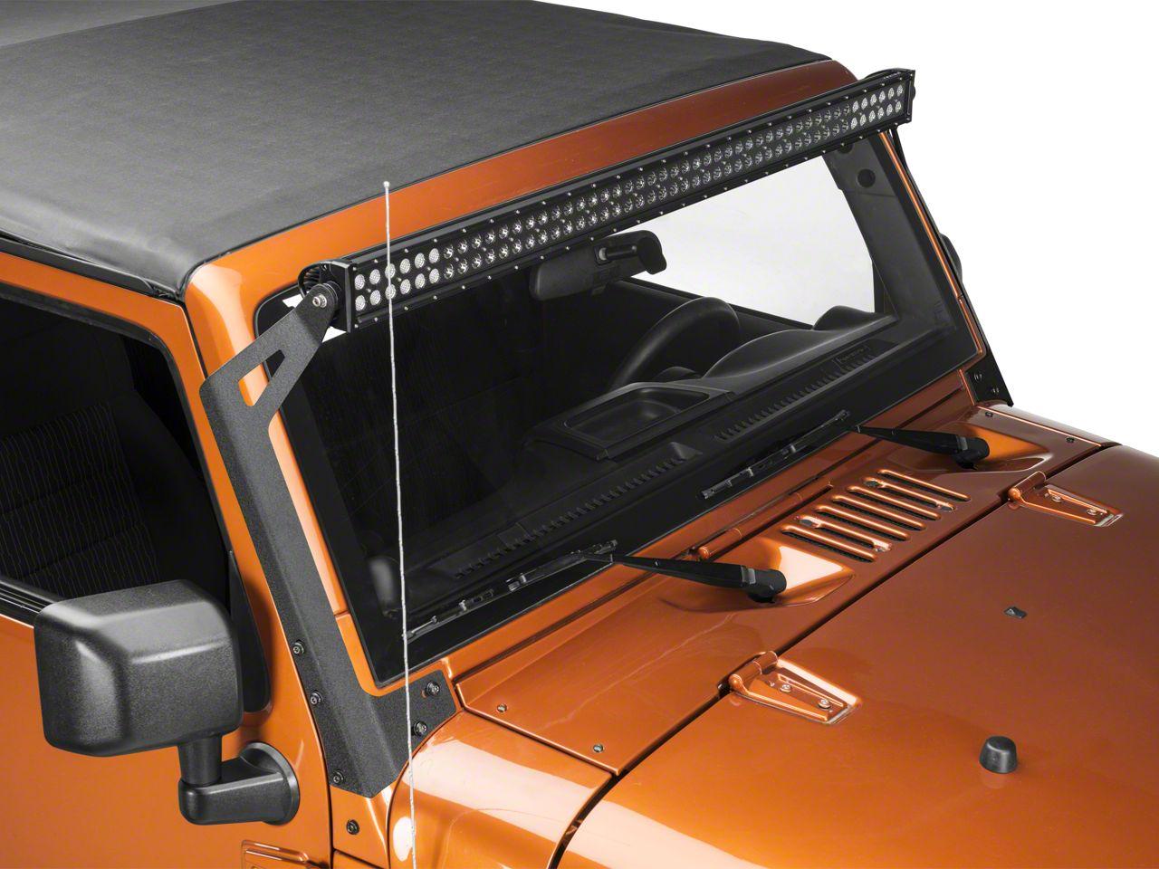 Raxiom 50-Inch Led Light Bar Windshield Mount (2007-2018 Wrangler, Wrangler JK) - J106743